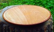 Hand-made wooden revolving tray