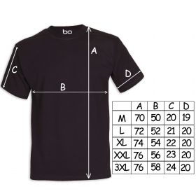 Мъжка черна тениска с щампа