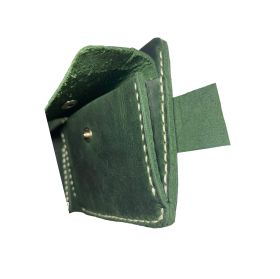 Мъжки портфейл от 100% естествена зелена кожа