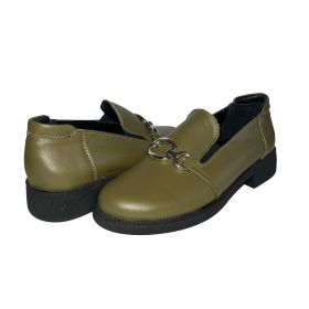 Дамски мокасини в зелен цвят